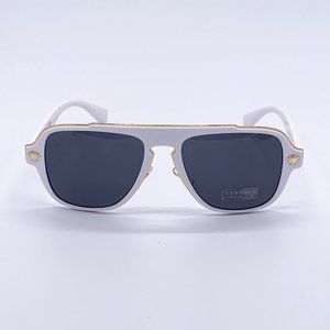 Sale Versace White 56mm Unisex Sunglasses